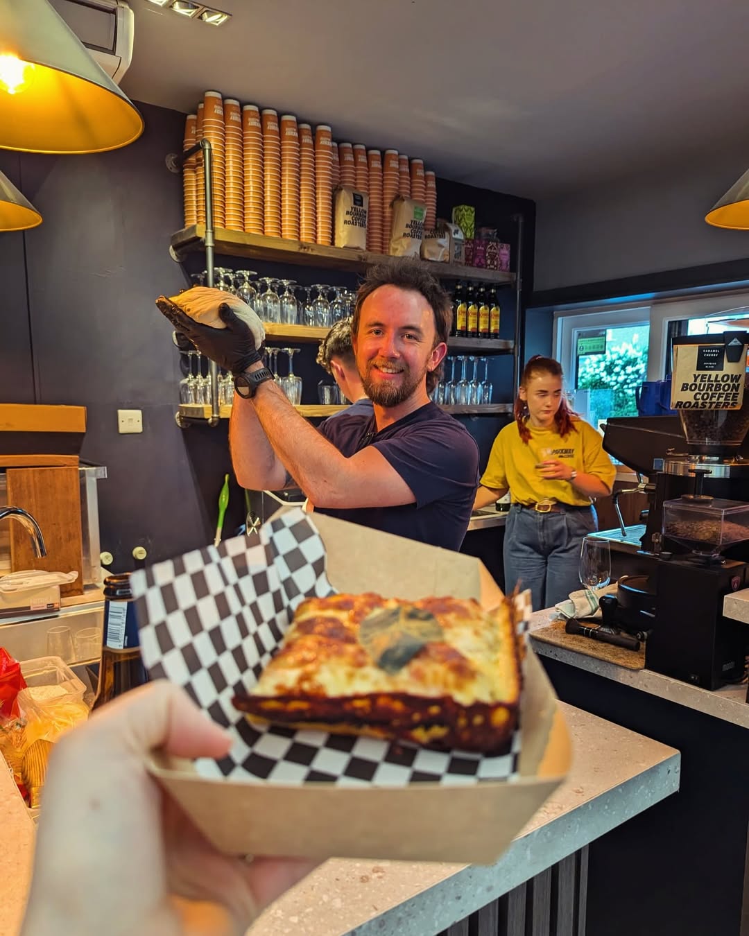 stretching pizza dough